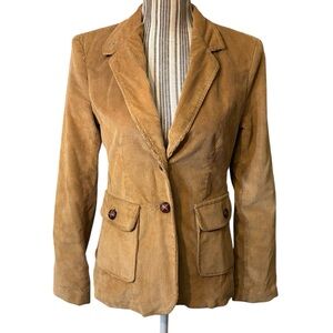 Vintage Blazer Small Corduroy Peddlers II Camel Tan Classic Brown Buttons